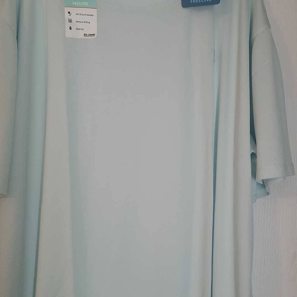 Reel Legends Soft Aqua Short Sleeve Tee